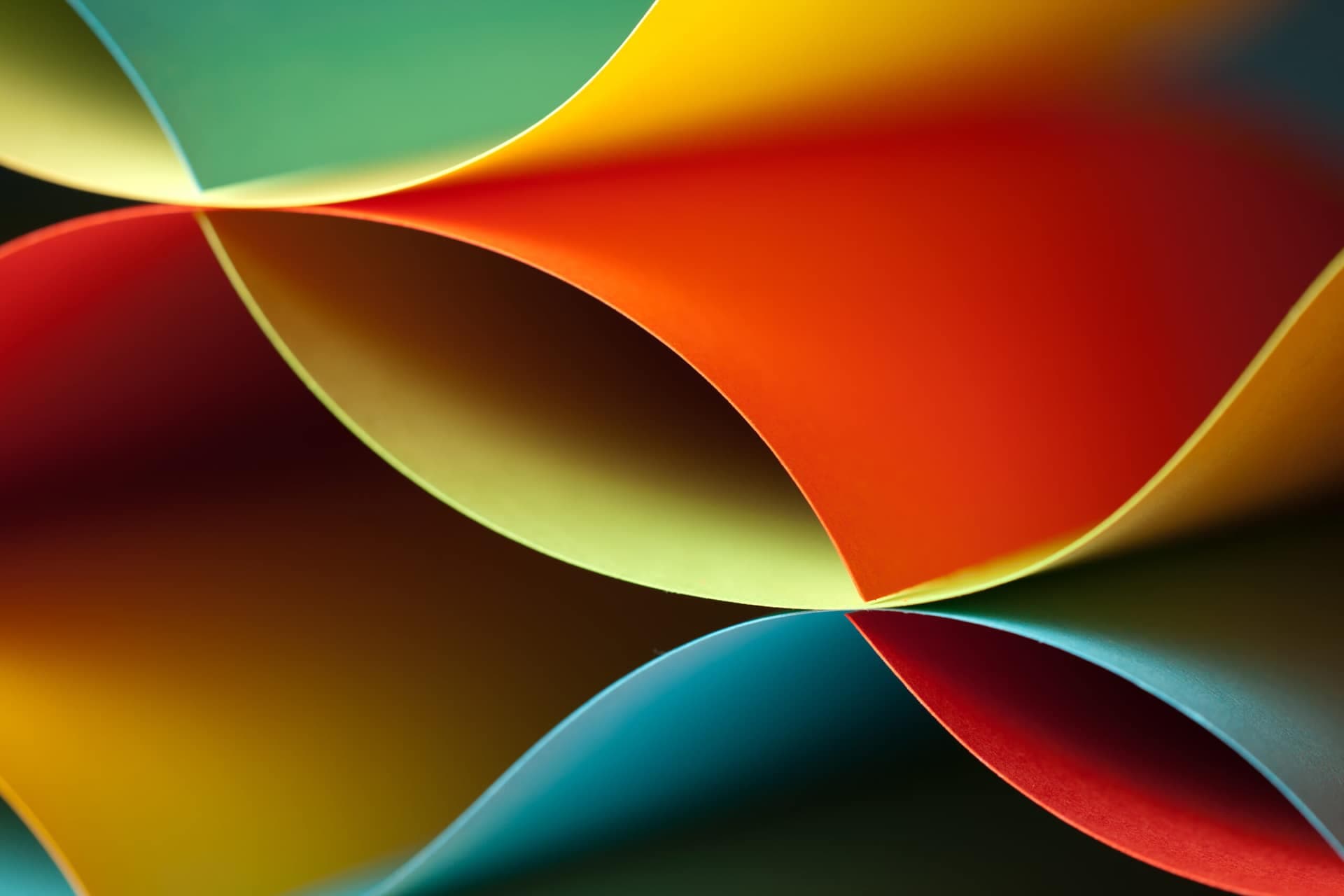 Bunte Wellenstruktur, Symbol für kreative modulare Architektur